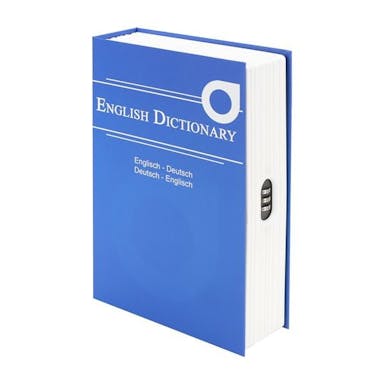 Secureo Buchtresor English Dictionary blau