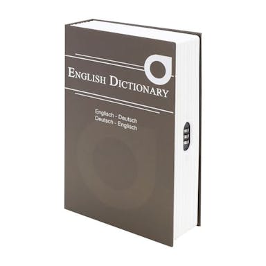 Secureo Buchtresor English Dictionary braun