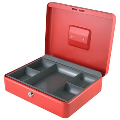 Secureo Geldkassette XL Münzeinsatz rot